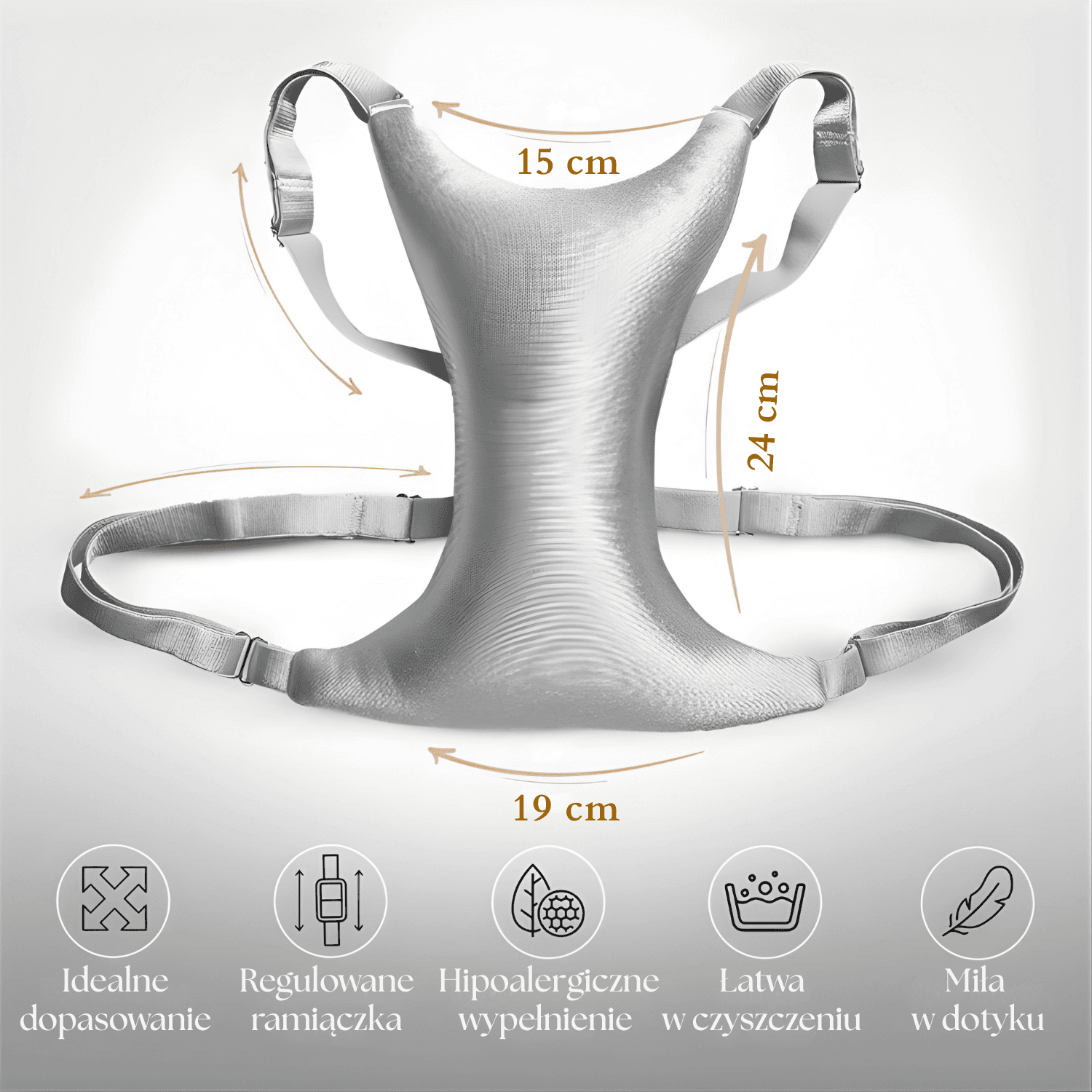 Embrea - Przeciwzmarszczkowa poduszka zapewniająca wsparcie biustu