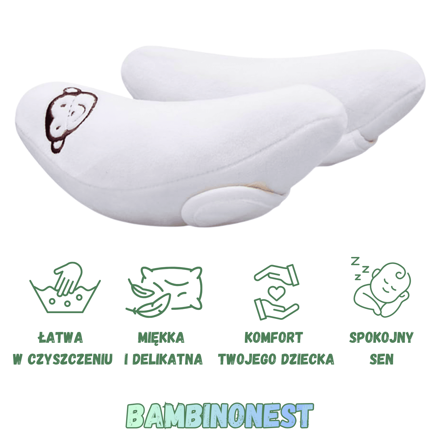 BambinoNest - poduszka stabilizująca głowę Twojego Maluszka
