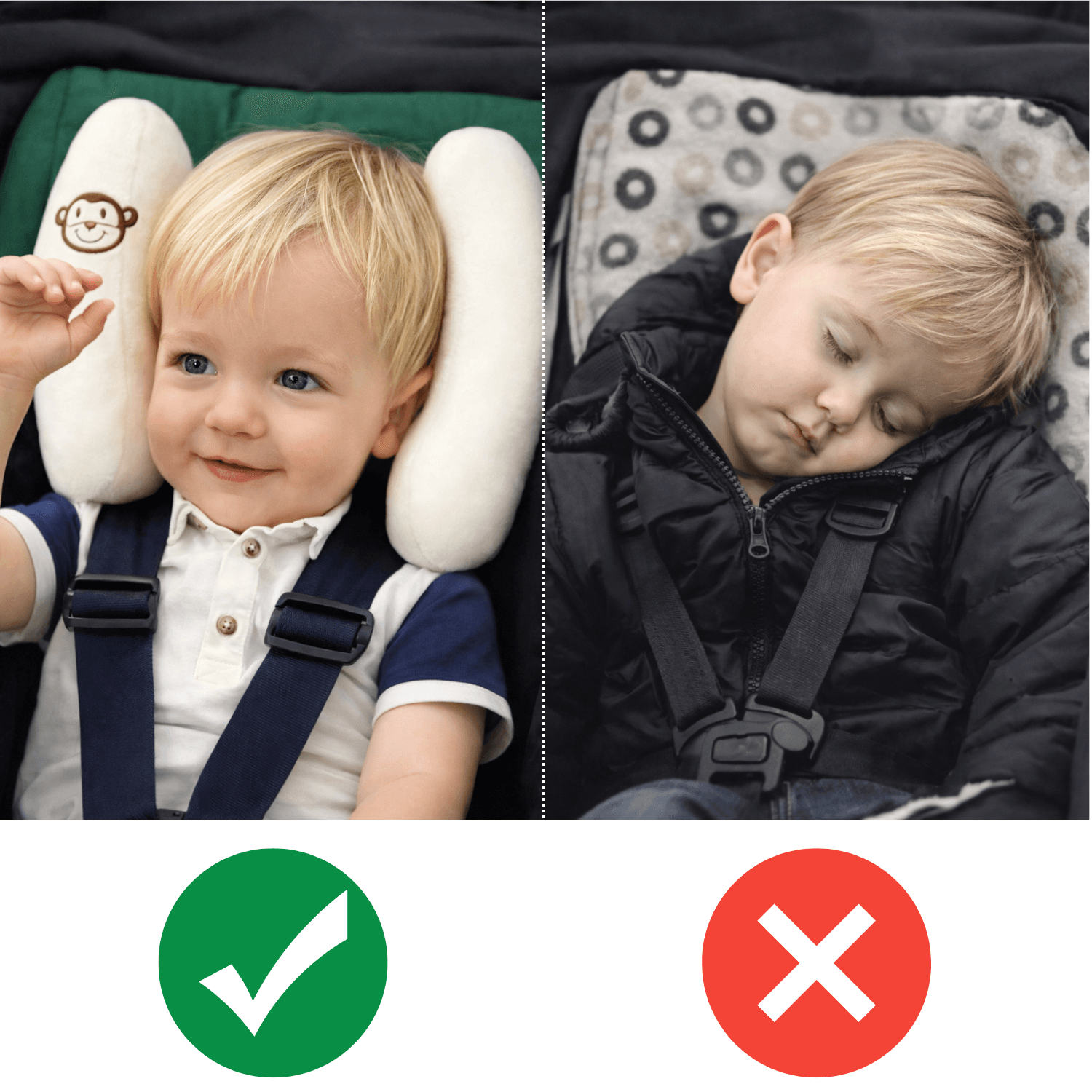 BambinoNest - poduszka stabilizująca głowę Twojego Maluszka