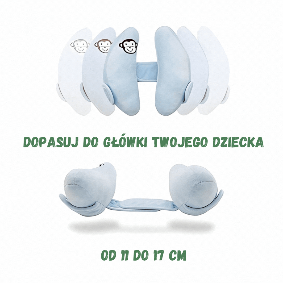 BambinoNest - poduszka stabilizująca głowę Twojego Maluszka