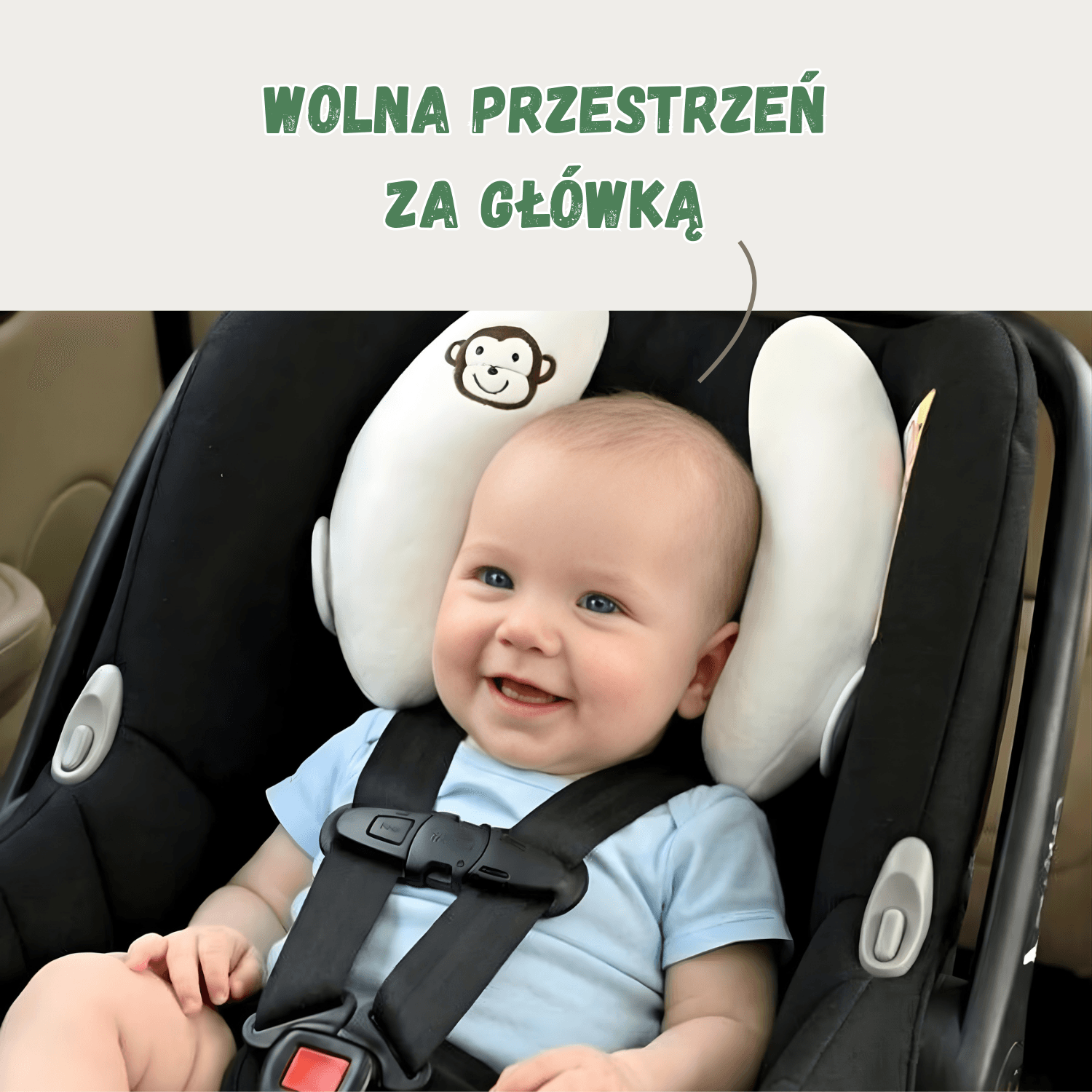 BambinoNest - poduszka stabilizująca głowę Twojego Maluszka